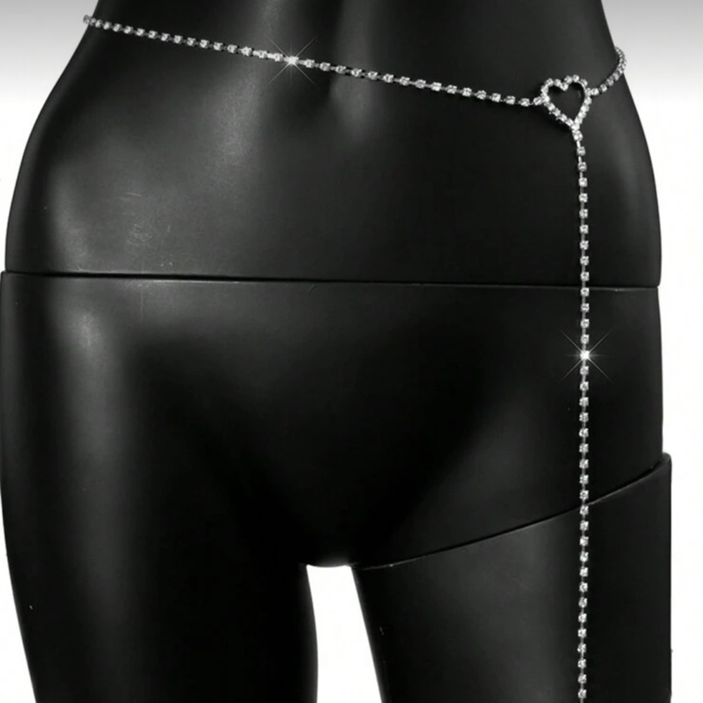 Heart Rhinestone Chain